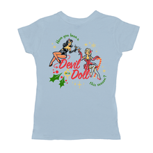 Load image into Gallery viewer, Christmas Pinup Ladies T-Shirts - 3 colors