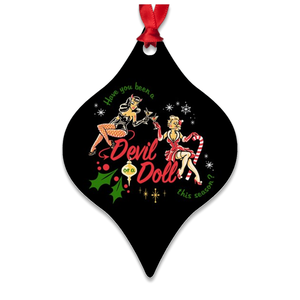 Christmas Pinup Ornaments - black