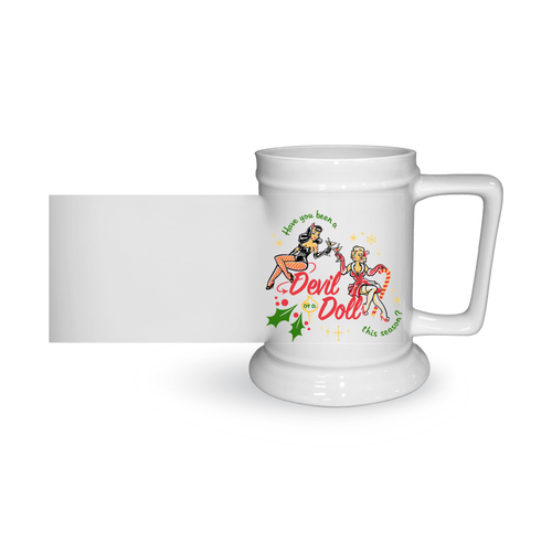 Christmas Pinup Beer Stein