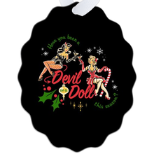 Load image into Gallery viewer, Christmas Pinup Ornaments - black