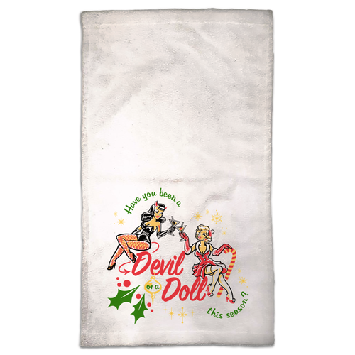 Christmas Pinup Hand Towels