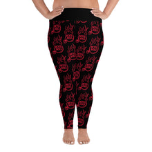 Load image into Gallery viewer, Flamedrop Plus Size Leggings - both legs