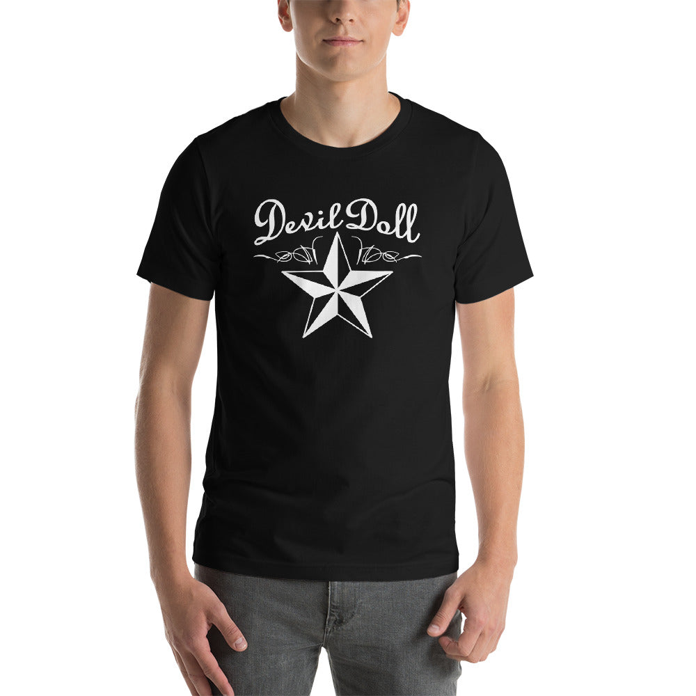 Short-Sleeve Men's / Unisex Nautical Star T-Shirt - black