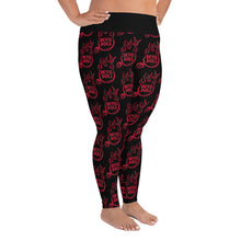 Load image into Gallery viewer, Flamedrop Plus Size Leggings - both legs