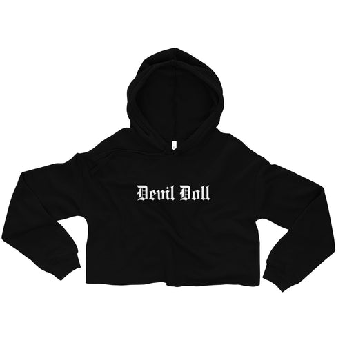 Crop Hoodie - Old English