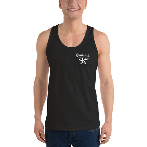 Classic Tank Nautical Star - Men's / Unisex in black, double-sided